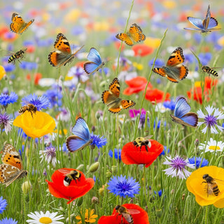 Miscuglio di piante amiche di farfalle, api, bombi e impollinatori - Un paradiso vibrante per gli insetti utili - Busta Grande - 100 g