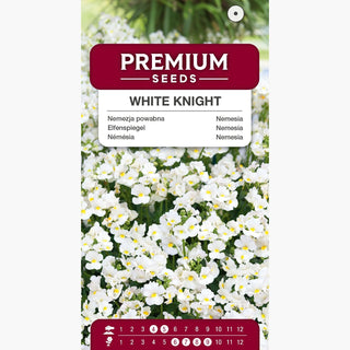 Nemesia - White Knight - Fiori bianchi come la neve, fioritura abbondante - Nemesia strumosa
