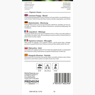 Papavero comune - Miscuglio - Leggero, arioso, romantico - Papaver rhoeas