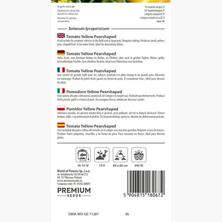 Pomodoro Yellow Pearshaped - Fruttificazione intensa, succoso e dolce