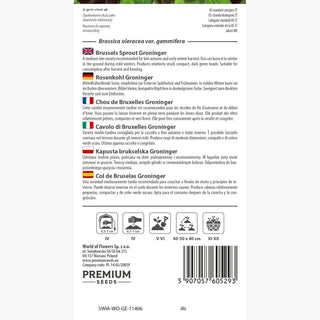 Cavolo di Bruxelles - Groninger - Ideale per la cottura e il congelamento