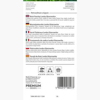 Radice di Prezzemolo Lenka - Eccezionalmente aromatico, resistente alle malattie