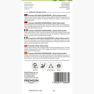 Pomodoro Golden Ożarowski - Deliziosamente carnoso, facile da coltivare, succoso e pieno di sapore