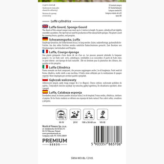 Luffa, Zucca spugna - Rampicante decorativa con frutti unici - Luffa cylindrica