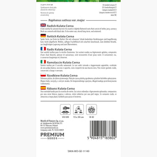 Ramolaccio Kulata Cerna - Piccante, radice nera, lunga freschezza