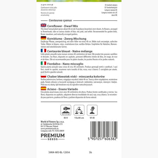 Fiordaliso - Nano miscuglio - Tocco incantevole dallo stile rustico - Centaurea cyanus