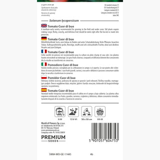 Pomodoro Cuor di bue - Carnoso, quasi senza semi, adatto ai supporti