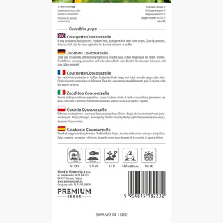 Zucchino - Coucourzelle - Frutti succosi, crescita rapida, sapore intenso