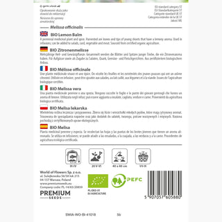 BIO Melissa vera - Antistress naturale in vaso - Melissa officinalis