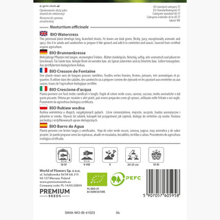 BIO Crescione d'acqua - Bomba naturale di microelementi - Nasturtium officinale